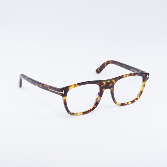 Tom Ford FT5939-B 053 Eyeglasses Havana 52mm Square Frame - Picture 1 of 10